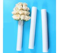 6 pièces de bâtonnets en mousse florale blanche premium - bases d'arrangement de fleurs de mariage DIY, éponge cylindrique unicolore, tubes en mousse de fleurs en polystyrène expansé pour la décoratio