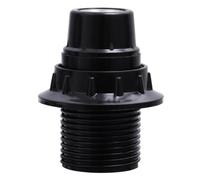 6 Pièces Douille D’ampoule E14 en Aluminium et Plastique Noir | Douille Ampoule E14, Montage Simple, Format Compact, pour Éclairage Décoratif et Remplacement de Support