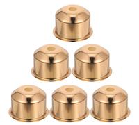 6 Pièces Douille de Lampe E27 en Fer pour Lampes et Appliques | Compatibilité Polyvalente, Maintien Sûr de L’ampoule, pour Rénovation de Luminaires, Couleur Or