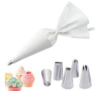 6 Pièces Douille Patisserie Professionnelle Kit,Poche à Douille Réutilisable,Poche a douille patisserie,Patisserie Accessoire,pour Glaçage et Décoration de Gâteau,DIY Cupcake et Muffins Gâteaux