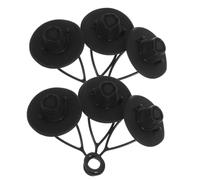 6 Pièces Embout de Paille Épaissi en Silicone Noir | Couvre-paille Réutilisable, Installation Facile, Résistant à Déformation et Rupture, Lot Pratique