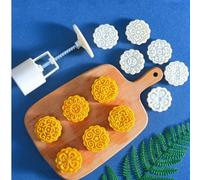 6 pièces Ensemble de moules de cuisson en forme de fleur, comprenant 1 poche à douille et 5 moules à fleurs, outils de pâtisserie DIY, emporte-pièces, accessoires de cuisson de cuisine, petits ustensi