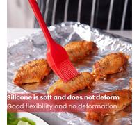 6 pièces Ensemble d'ustensiles de cuisine en silicone - Couleur macaron nordique - Spatule, grattoir, pinceau, couteau à tartiner pour la cuisine & la pâtisserie - Matériau en caoutchouc, thème des fê
