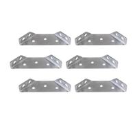 6 Pièces Équerre D'angle Triangulaire en Acier Inoxydable | Design Simple et Lisse, Usage Polyvalent, Finition Argentée, pour Assemblage et Renfort de Coin