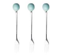 6 Pièces Fourchette à Dessert en Acier Inoxydable Mini | Design Ergonomique, Facile à Utiliser, pour Servir Gâteau, Café et Desserts