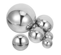 6 pièces Globe de Jardin Miroir, Sphère Creuse 15x15x15cm | Surface Polie Réfléchissante, Forme Arrondie, Placement Stable, pour Jardin Zen, Paillage, Table ou Espace de Vie