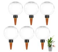 6 Pièces Globes D'arrosage des Plantes, ZMCVOE 500ml Transparent Distributeur Eau Plante, Arrosage Plante Interieur pour Plantes D'intérieur, de Balcon et de Jardin