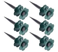 6 Pièces Guide Tuyau D'arrosage Vert en Pp, Piquet Pratique | Piquets de Guidage pour Tuyau D'arrosage, Support Stable, Facile à Fixer, Réutilisable, Terrasses et Jardins