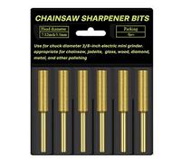 6 pièces haute dureté tronçonneuse pierre à aiguiser têtes de meulage forte ténacité diamant tronçonneuse affûteuse outil Chainsaw Sharpening Stones