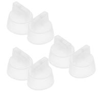 6 Pièces Housse en Silicone pour Bouton Rotatif et Four, Trou 22mm, Blanc | Résistante à L’eau, à Poussière L’huile, Lavable, pour Extérieur et Atelier