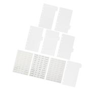6 Pièces Intercalaires pour Classeur A6 à 6 Anneaux en Pp, 6 | Frosted Transparent, Repérage Rapide et Organisation Facile, Autocollants Mensuels Inclus pour Bureau