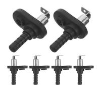 6 pièces Interrupteur de Lampe de Porte Voiture, Modèle 5x3,5x1,9cm noir | Résistant aux Intempéries, Cuivre et Caoutchouc, Large Compatibilité, Remplacement Fiable pour Parkings