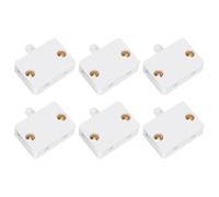 6 Pièces Interrupteur de Lampe Normalement Fermée Yh-c31 Blanc | Abs, Structure Simple et Sûre, Contrôle D’appareils, Usage Maison pour Lumières de Placard et Garde-manger