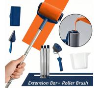 6 pièces Jeux de rouleaux pour la peinture, Ensembles de rouleaux et de plateaux de peinture, Ensemble de rouleaux de peinture extensibles, Plateau de peinture, Pinceau et rouleau, Outils de décoratio