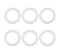 6 Pièces Joint de Bouteille Isotherme en Silicone Blanc | Joint D'étanchéité, Usage Sport et Déplacements Quotidiens, Compatible Tasse et Mug, Nettoyage Facile