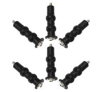 6 Pièces Kit de Boulons de Siège de Toilette en Acier Inoxydable | Double Expansion à Bille, Fixation Stable et Solide, Bouchons Plastiques, pour Siège et Cuvette