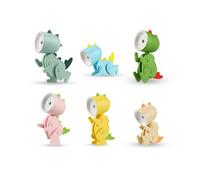 6 PièCes Lampe de Bureau LED en Forme de Dinosaure Mignon Petit Support de TéLéPhone, Lampe de Nuit de Table de Lecture Portable pour Enfants