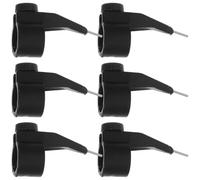 6 Pièces Localisateur de Fixation de Buse de Colle à Mastic pour Joints | ABS et Fer, Pointe de Guidage, Pose Plus Régulière, Gain, Noir, Lot