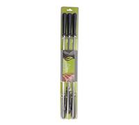 6 pièces Longues brochettes de Barbecue en Acier Inoxydable avec poignée en Bois et Boucle pour Barbecue en Plein air Camping en Acier Inoxydable 20,47 Pouces 477g Facile à