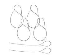 6 Pièces Loquet de Portail Arrière Réglable en Acier Inoxydable | Câble de Fermeture, Usage Extérieur par Tous, pour Portail D’allée et Clôture en Bois