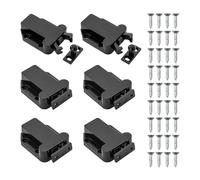 6 Pièces Loquets à Libération Tactile, Loquet à Dégagement Tactile Loqueteau Pousse Lache Loquets à Poussoir Avec Poussoir Porte Placard Rouleau Loquetaux Push to Open Pour Armoires Portes Tiroirs