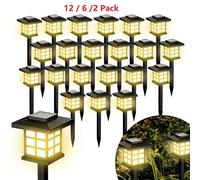 6 pièces Lumières solaires miniatures pour maison, Lumières solaires LED pour allée, Lumières solaires de paysage extérieur - Idéal pour la décoration de jardin, la décoration de paysage, la décoratio
