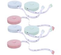 6 pièces Mètre Ruban Souple Double Face Rétractable pour Couture | ABS, Double Graduation Pouces Centimètres, Format Mini Portable, pour Surfaces Irrégulières et Projets Tricot