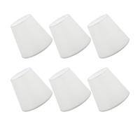 6 Pièces Mini Abat-jour à Pince en Tissu et Métal, Forme Tambour