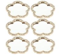 6 Pièces Miroir de Téléphone Fleur, Mini Caméra, Alliage Élégant
