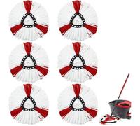 6 Pièces Mop Heads,Têtes de Rechange pour Vadrouille Vileda,Compatible avec Vileda Turbo 2en1 Mop, Balai Serpillère Microfibre