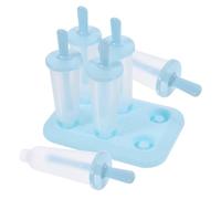 6 Pièces Moule à Glace Classique Bleu en Plastique pour DIY D'été | Démoulage Facile, Nettoyage Pratique, Usage Maison, Lot Bleu en Plastique pour Créations Estivales