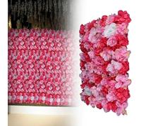 6 pièces mur de fleurs artificielles 40x60cm mur de roses fleurs en soie mur de fleurs artificielles pour bricolage pelouse mariage anniversaire fête de fin d'année accessoires de la rue décoration de