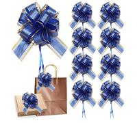 6 pièces - Nœuds de ruban cadeau, grands nœuds de ruban de Noël rouges - Nœuds de ruban réutilisables pour boîtes et décorations, emballage de cadeaux, paniers de mariage, boîtes cadeaux d'anniversair