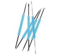 6 Pièces Outil Auxiliaire de Soudure Double Face, Acier au Carbone | Commande Main, Usage Main Droite ou Gauche, pour Ordinateur et Tv, Bleu, Réparation Électronique