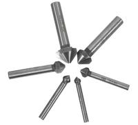 6 Pièces Outil de Chanfreinage, Fraise à Fraiser Ronde, 6,3mm | Ébavurage à Cône, Évacuation Facile des Copeaux, pour Aluminium et Cuivre, Lot de Six Tailles