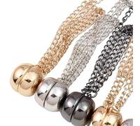 6 pièces pantalon ourlet fixe pince magnétique vêtements avec chaîne manchette aimant boucle ardillon fort magnétisme vêtement bouton pour pantalon, manche(Mixed color 6pcs)