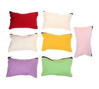 6 pièces Paquet à Outils en Toile, Pochette Zippée Compacte 20x12x1cm | Rangement pour Petits Objets, Toile Canvas, Format Voyage, pour Monnaie, Accessoires et Affaires Diverses