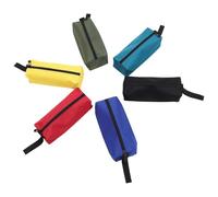 6 Pièces Paquet à Outils Étanche Multifonction en Toile Oxford | Fermeture Éclair, de Rangement pour Quincaillerie et Petites Pièces, Pochette Portable Simple et Stylée