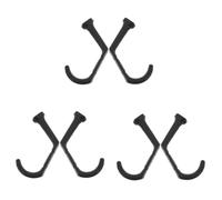 6 Pièces Patère Murale Rustique à Crochet Courbé, Style Vintage | Fixation Murale Vis, Finition Résistante aux Rayures, pour Manteaux, Chapeaux, Paquet, Serviettes, Clés et Outils