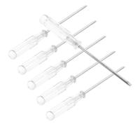 6 Pièces Petit Jeu de Tournevis Plat Manuel 3mm en Acier | Poignée Ergonomique Antidérapante, Serrage Facile, Style Élégant, Usage Polyvalent, Format Mini Pratique
