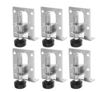 6 Pièces Pieds de Nivellement Réglables en Acier | Micro Réglage Précis, Stabilité Renforcée, pour Chaises et Bibliothèque, Solution Discrète pour Sols Irréguliers