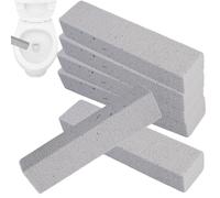 6 Pièces Pierre Ponce de Nettoyage, Réutilisable Bloc de Pierre Ponce WC, Pierres Abrasive, Pierres de Nettoyage pour Toilettes, Salle de Bain, Evier, Pool, Cuisine, Grills, Four, Soins des Pied