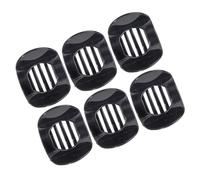 6 Pièces Pince à Cheveux Courbe Rétro, Design Large et Léger | Plastique Mat Texturé, Maintien Doux pour Queue de Cheval, Usage Yoga et Position Allongée, Femme