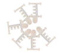 6 Pièces Pince de Fixation pour Serrage, Pp Acier Beige Antitwist | Maintien Sûr et Rotation Fluide, pour Film D’aération et Filets Pare-soleil, Vignes et Maraîchage