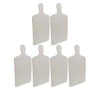 6 Pièces Planche de Service Rustique en Bois, Rectangle, Poignée