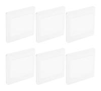 6 Pièces Plaque Murale Blanche pour Cache Boite Encastrement | Couvercle de Boîtier de Câble Extérieur, Plaque D'interrupteur Pc, Blanc, École et Maison, Installation Facile