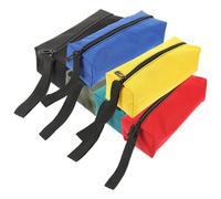 6 Pièces Pochette à Outils Portable en Tissu Oxford | Fermeture Zippée, Dragonne Intégrée, pour Pinces et Clés, Pratique pour Plombier et Plaquiste