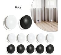 6 pièces Poids pour rideau de douche magnétiques, poids pour douche imperméables et antirouilles, empêchent le rideau de douche de s'envoler, aimants lourds pour draperie de rideau, nappe et drap Blan