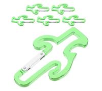 6 Pièces Porte-clés Décapsuleur Cactus Vert en Aluminium Mousqueton | Ouverture Rapide des Bouteilles, Accessoire pour Clés et Dragonnes, Style Mexicain, Bar, Festivals ou Présent