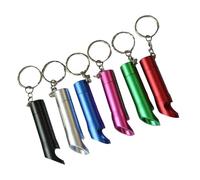 6 Pièces Porte-clés Torche LED Décapsuleur, Lampe Portable | Alliage D’aluminium Élégant, Éclairage Pratique, Ouverture des Bouteilles, Recherche Nocturne, Secours Couleur Aléatoire